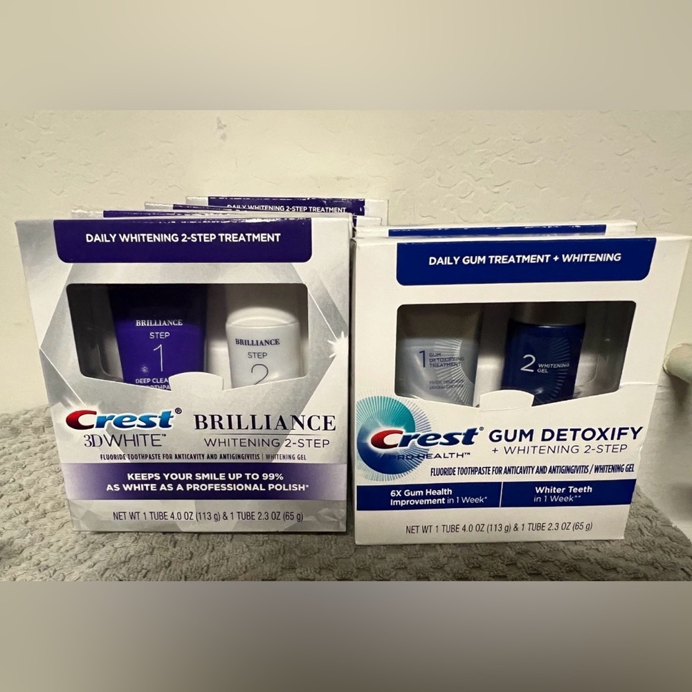 Crest 3D Brilliance & Crest Gum Detoxify Bundle for $15